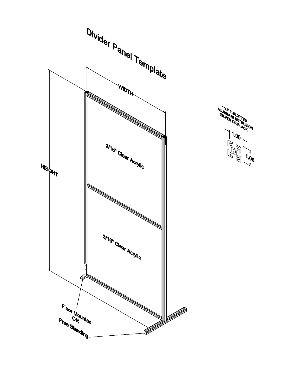 Custom Divider Panels | Alufab Inc.