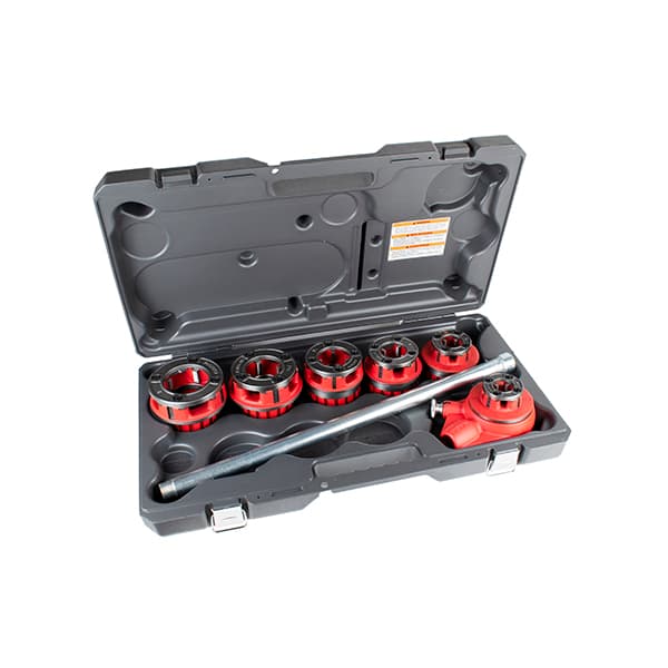 RIDGID 12R EXPOSED MANUAL RATCHET THREADER SET 1/2” – 2” W/CASE – Equiparts