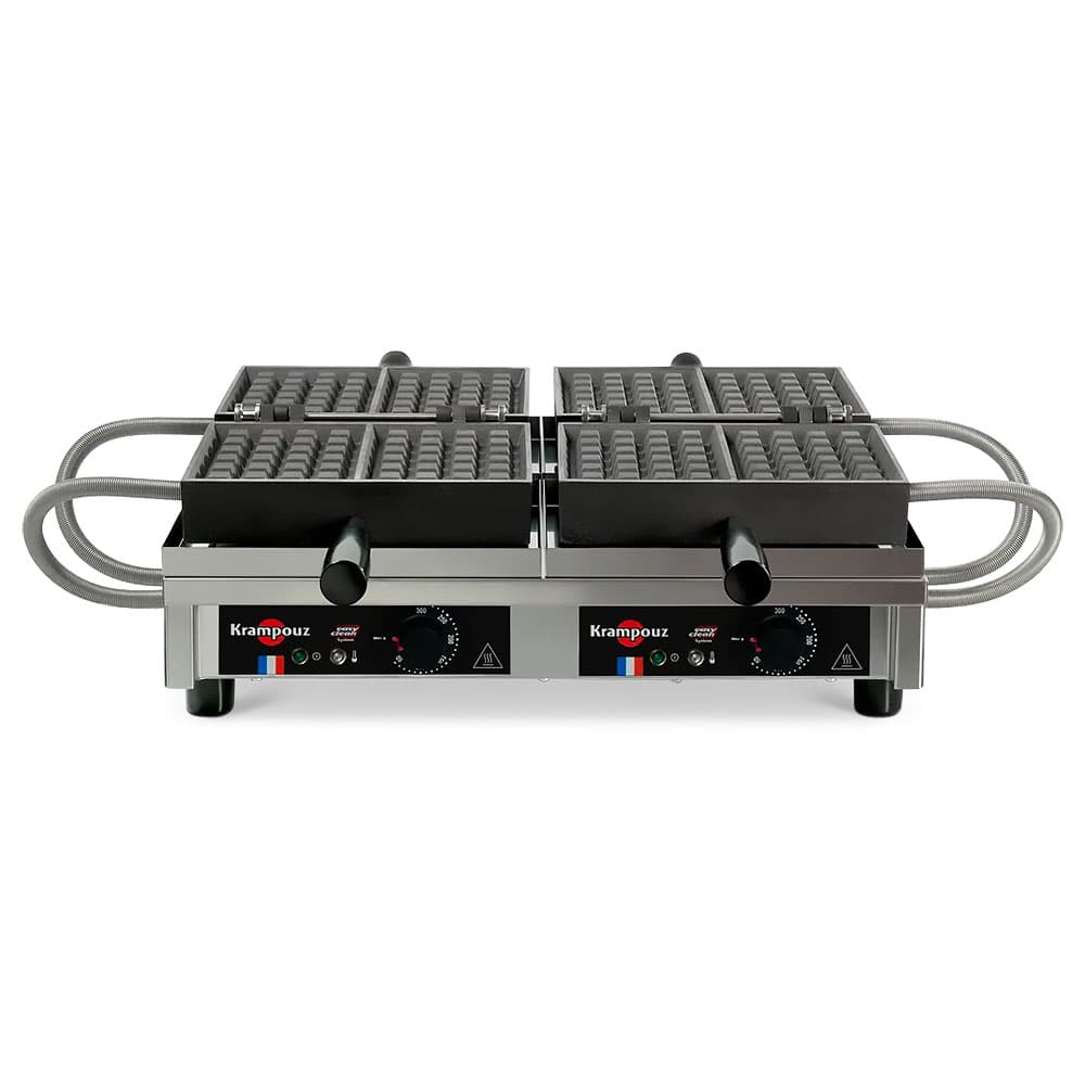 Krampouz Double 4x6 Brussels Waffle Maker, 180° Opening (WECCBBAT ...