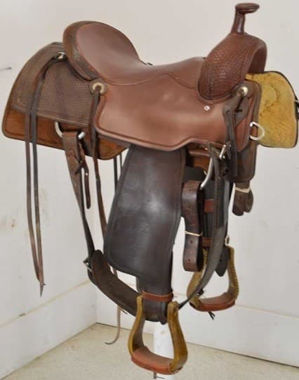 Used 16" Cactus Saddlery Ranch Cutting Saddle