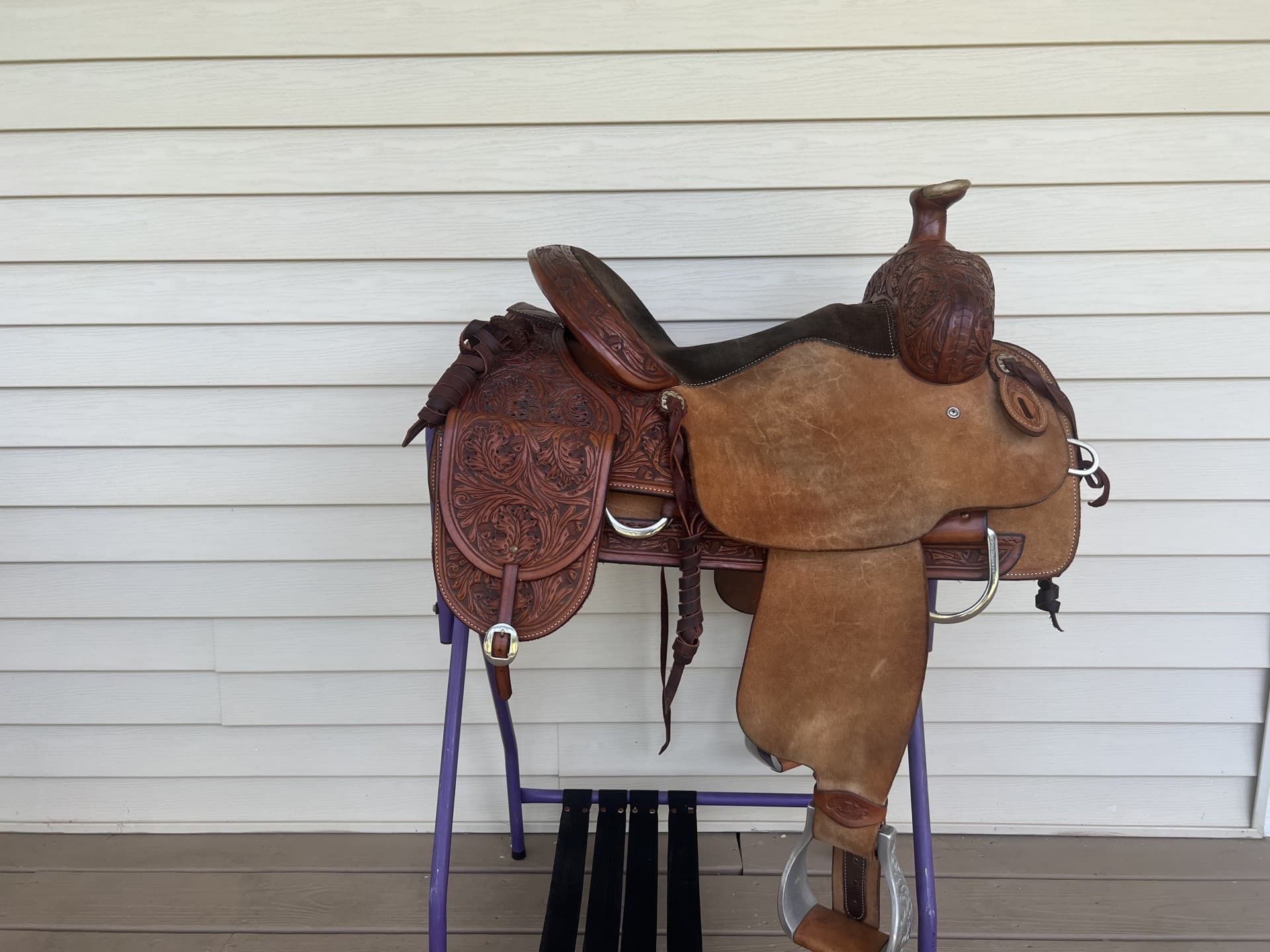 16 " LIKE NEW" Cactus Saddlery Craig Cameron Ranch Roper western saddle