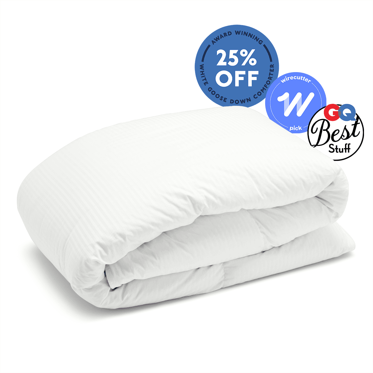 Riley Home + White Goose Down Comforter