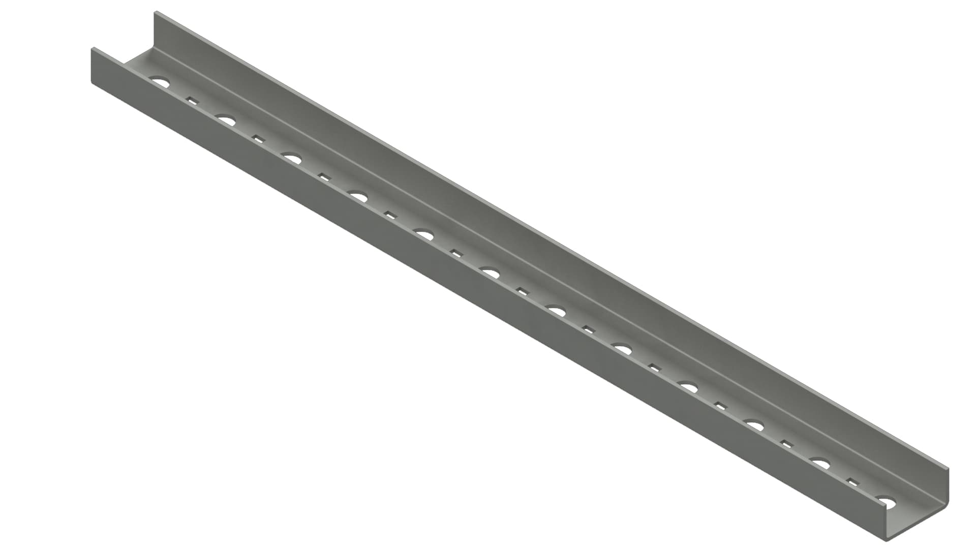 Channel Cable Tray - Aluminum Perforated Angle Tubing Tray | TechLine Mfg