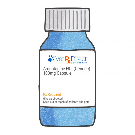 Amantadine: Capsules for Chronic Pain in Pets - VetRxDirect.com | 100mg ...