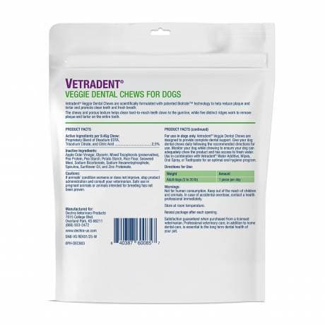 Vetradent Veggie Dental Chews for Dogs | VetRxDirect