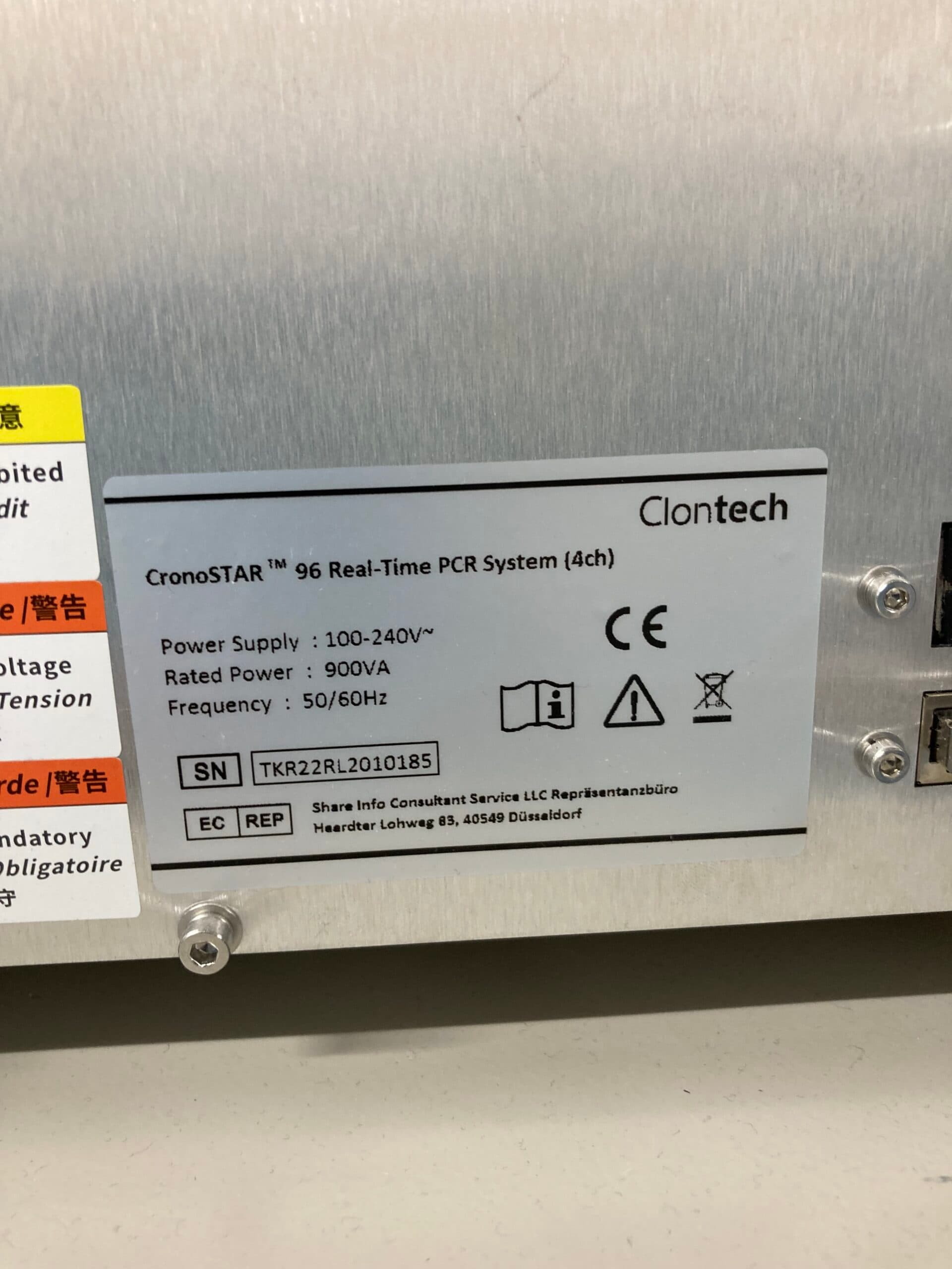 Clonetech(ワケンビーテック)/640231/クロノスター96 リアルタイムPCR/4ch/¥1,584,000→¥1,108 ...