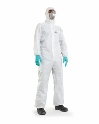 Industrial White Honeywell 4500501 Mutex Light Disposable Coverall ...