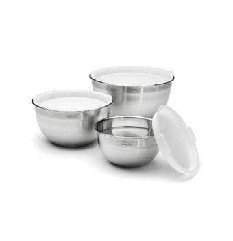Conjunto Bowl Inox Cuisinart 3 Peças Ctg-00-Smb - Peneira - Magazine Luiza