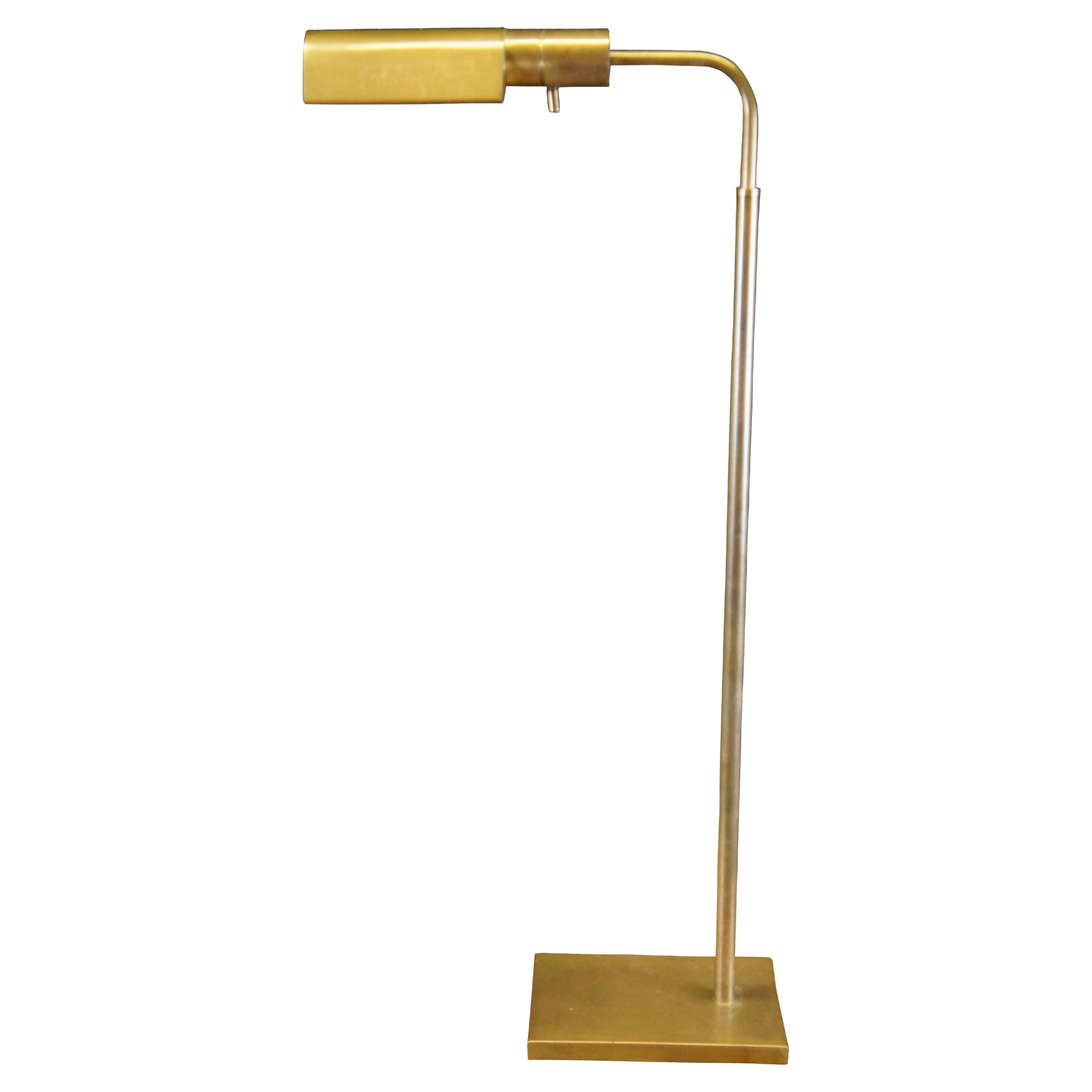 Vintage Adjustable Brass Pharmacy Apothecary Floor Reading Library Lamp ...