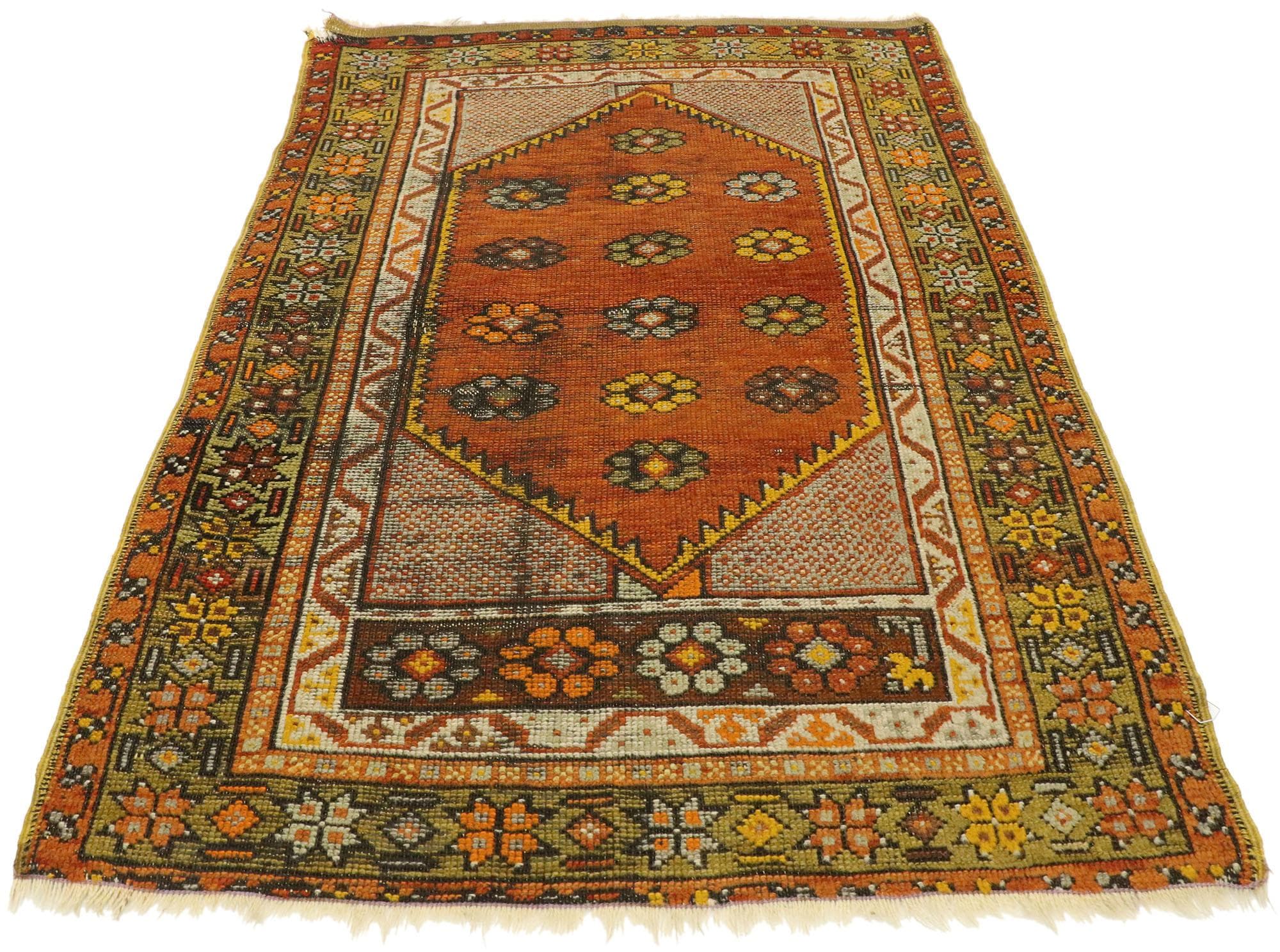 Vintage Turkish Oushak Rug For Sale at 1stDibs