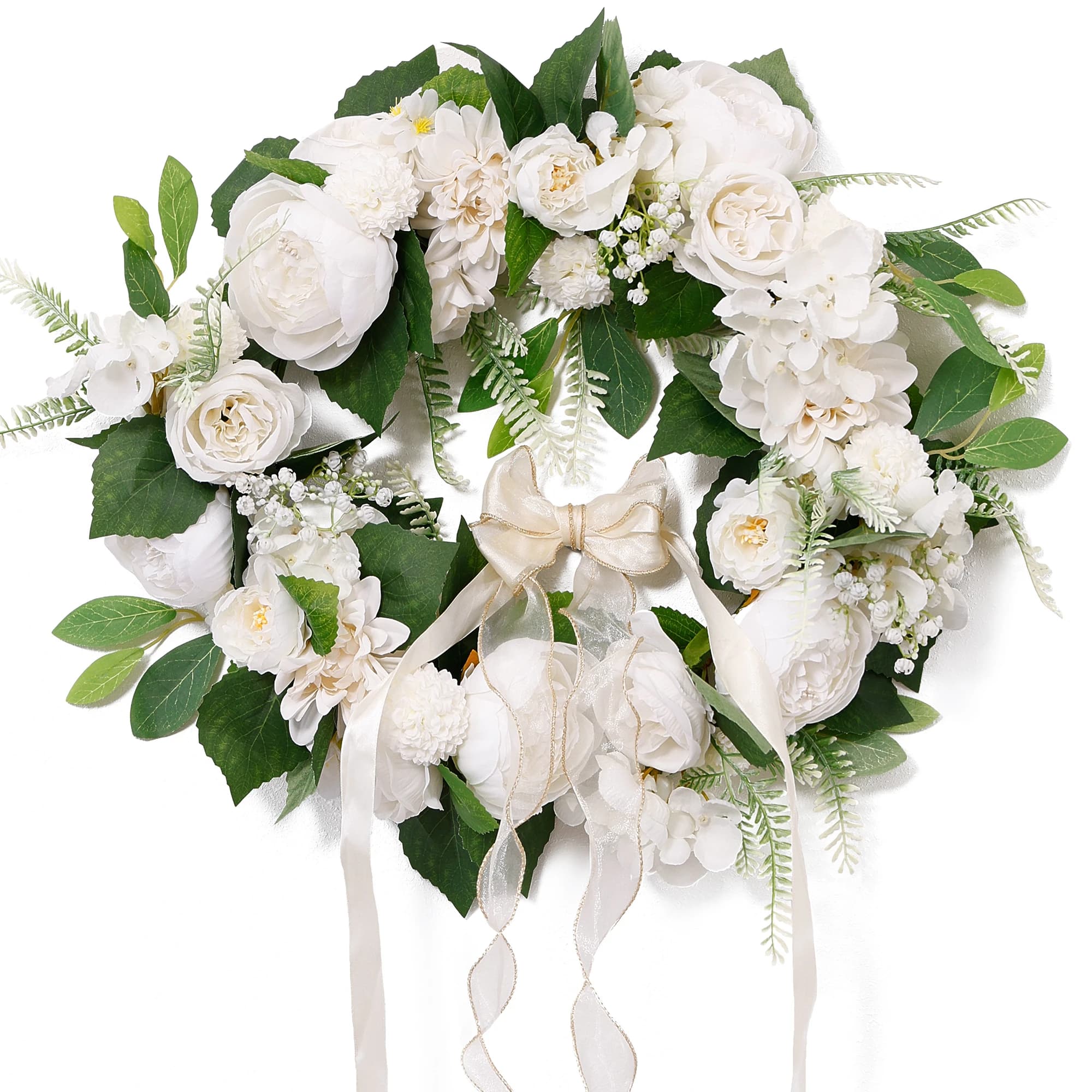 Party Joy Artificial Peony Flower Wreath Garland Hanging For Wedding ...