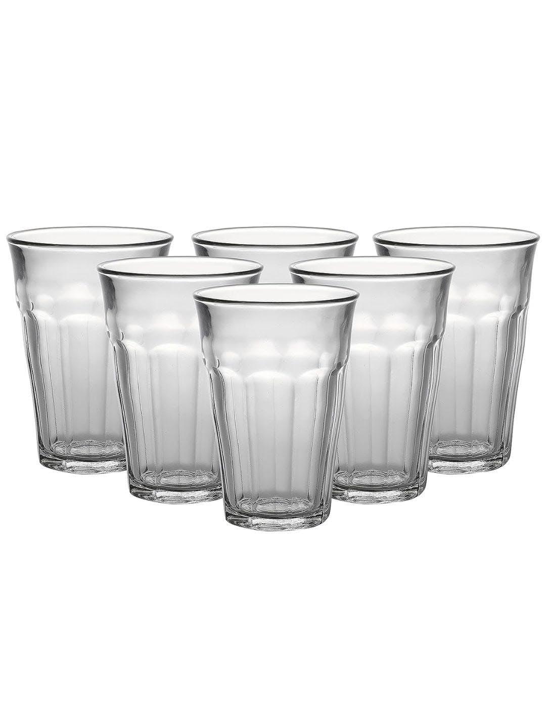 Buy DURALEX Picardie Transparent Set Of 6 Highball Glasses 360 Ml Each ...