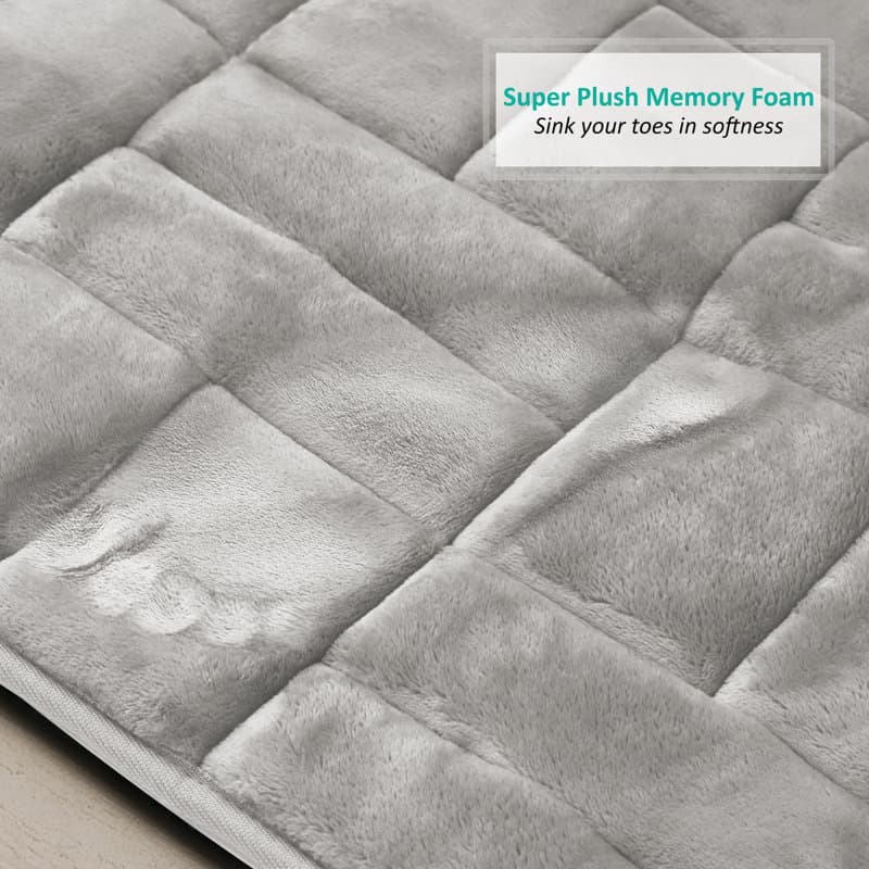 Clara Clark 3 Piece Ultra Soft Absorbent Memory Foam Bath Rug Set ...