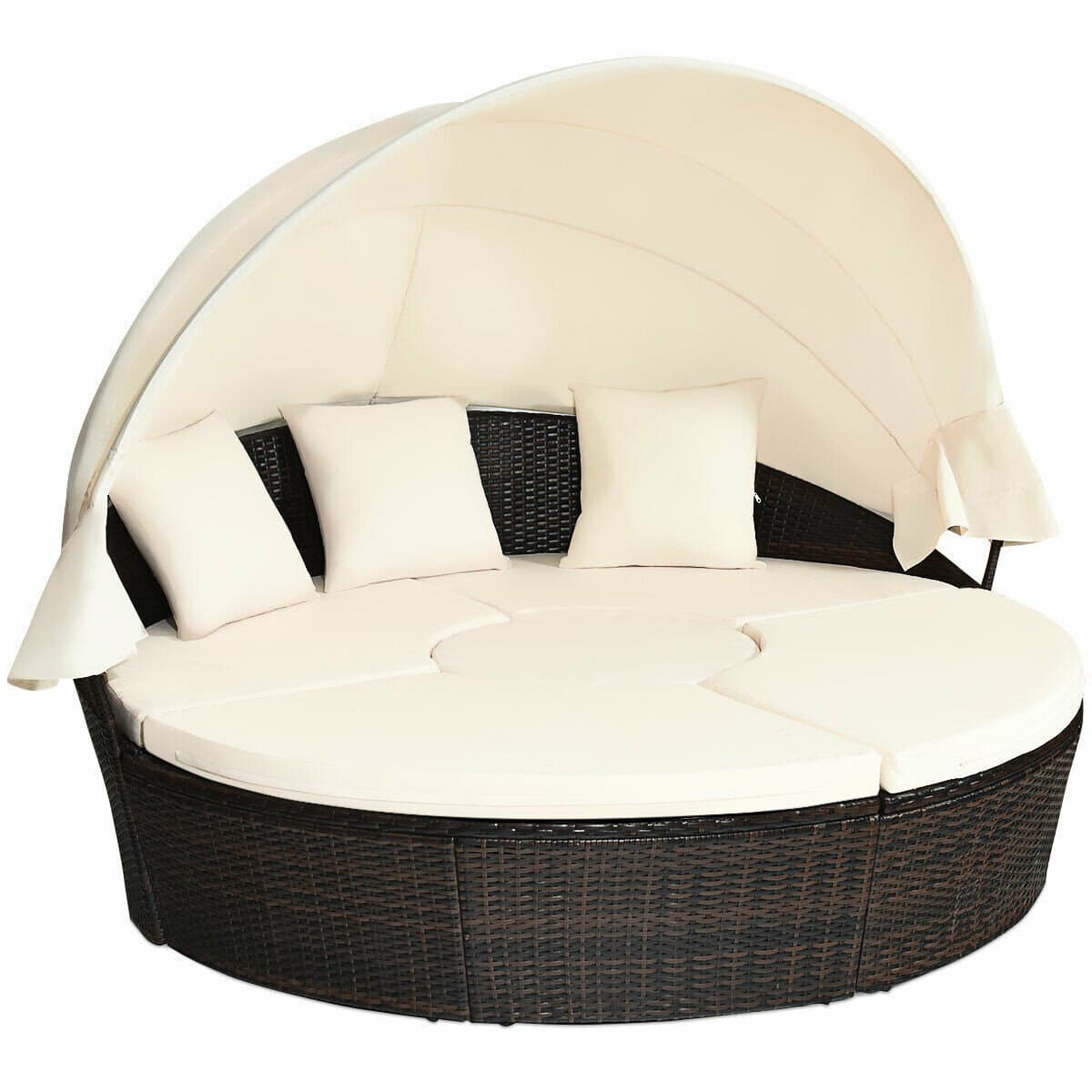 Latitude Run® Patio Round Daybed With Canopy - Wayfair Canada