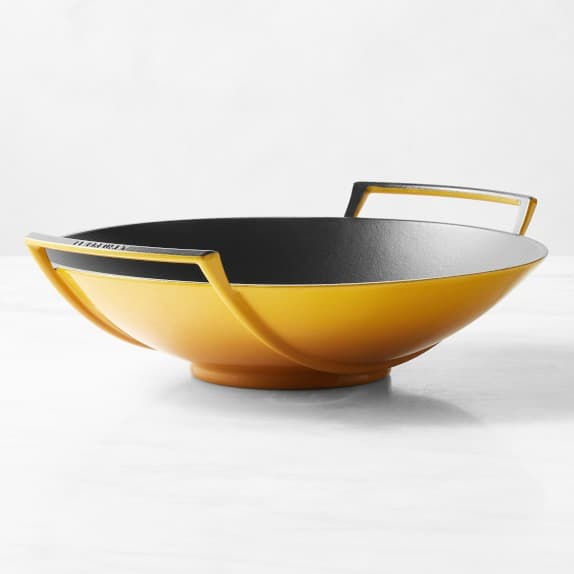 Le Creuset Signature Enameled Cast Iron Wok | Williams Sonoma