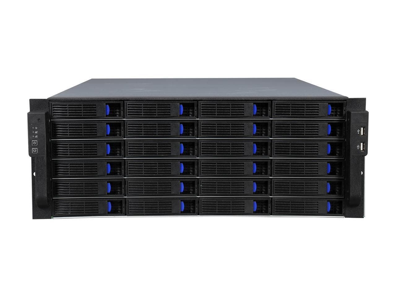 NORCO RPC-4224 4U Rackmount Server Case with 24 Hot-Swappable SATA/SAS ...
