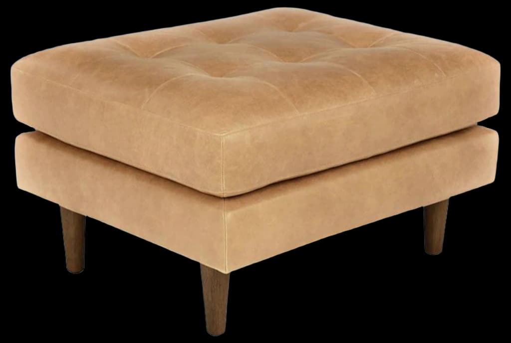 Article Sven Charme Tan Ottoman - AptDeco
