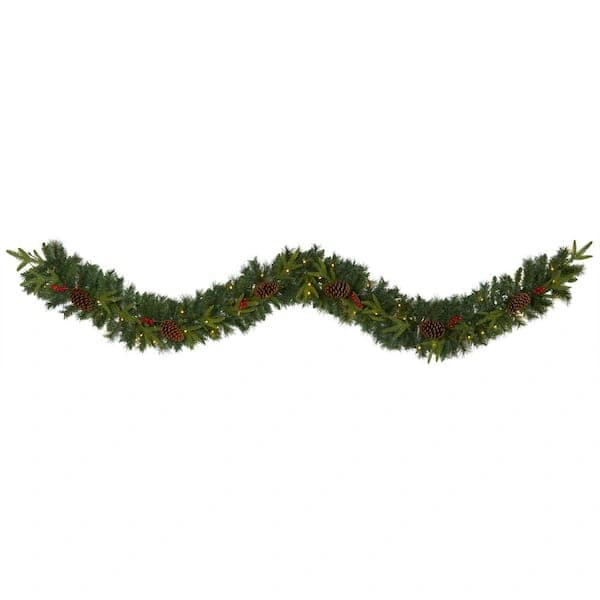 Prelit - Plug-in - Christmas Garland - The Home Depot