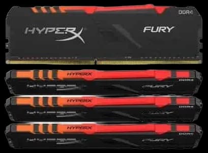 HYPER-X Fury 16GB RGB DDR4 2666MHz Black Desktop Memory | hyperx FURY ...