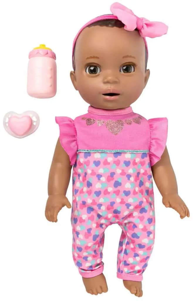 Luvabella Newborn Brown Hair Responsive Baby Doll Spin Master - ToyWiz