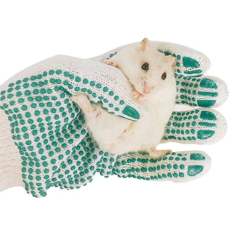 Animal Handling Gloves Leather Sleeve Bite Proof Dog Cat Bird Reptile ...
