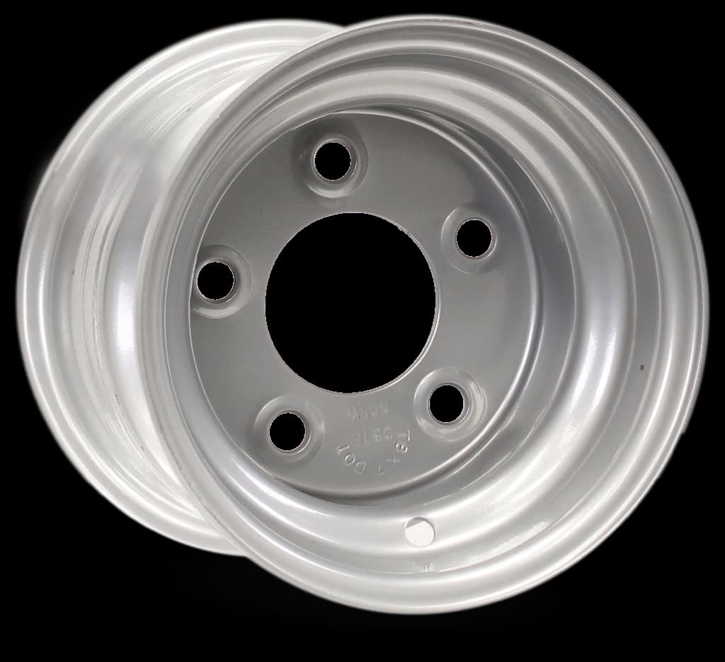 eCustomrim Trailer Wheel 16 in. X 6 in. 16x6 8 Lug Black Steel Rim Whe ...