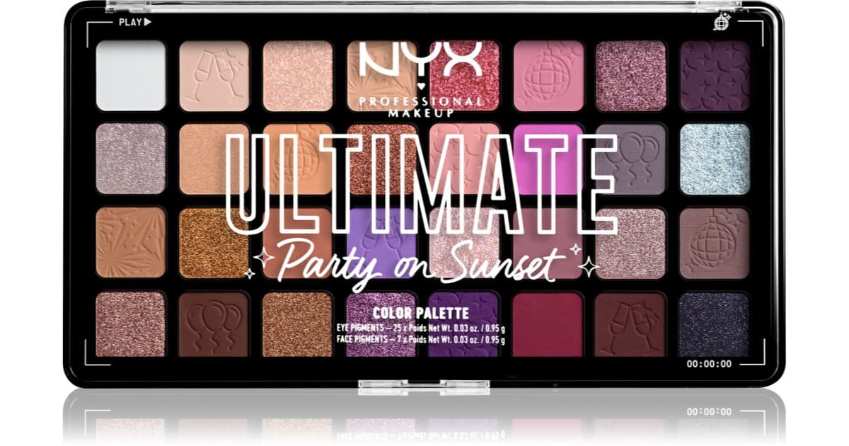 NYX Professional Makeup Ultimate Shadow Palette eyeshadow palette ...