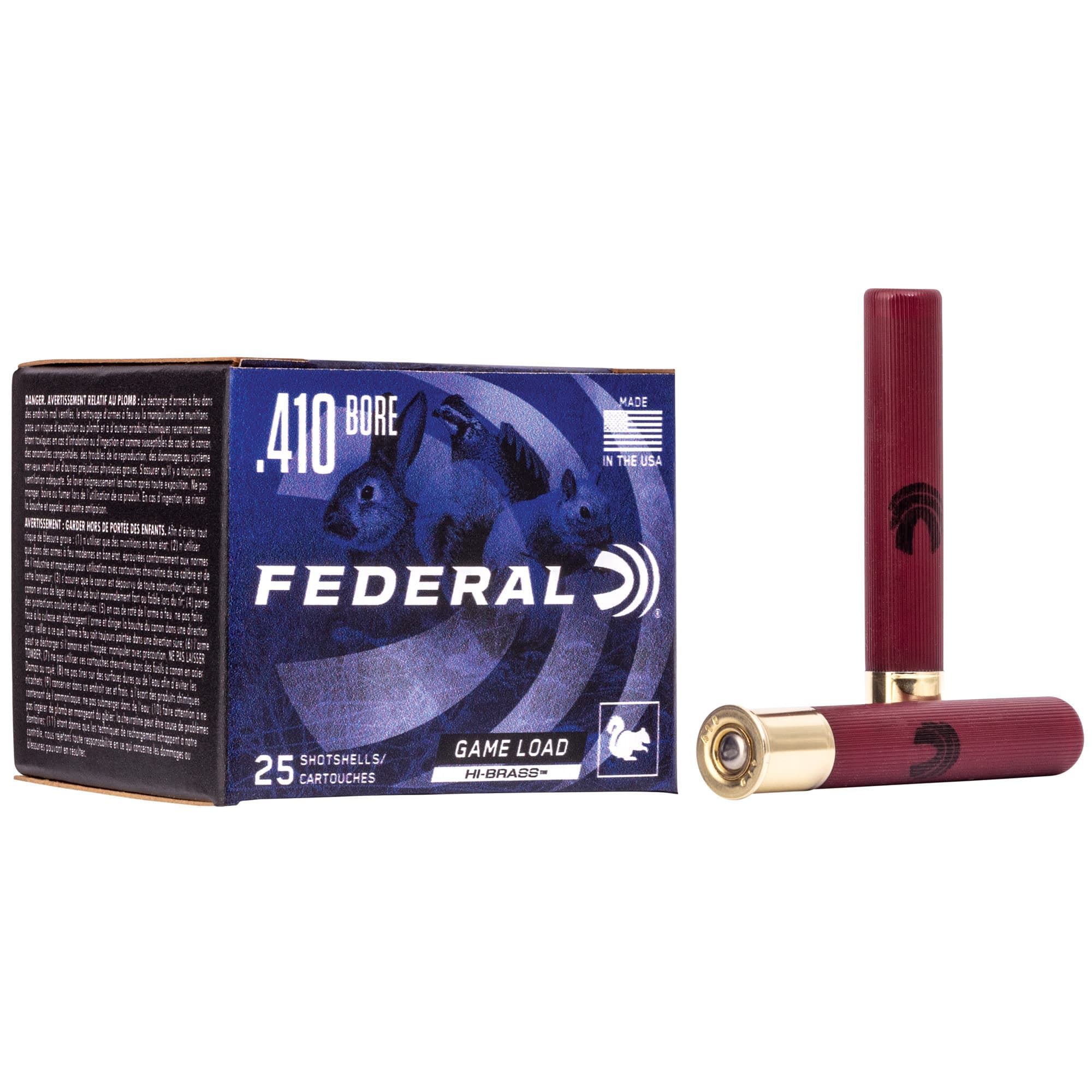 Federal, Game Load, Hi-Brass, 410 Gauge 3", #6, .6875oz (11/16), 25RD ...