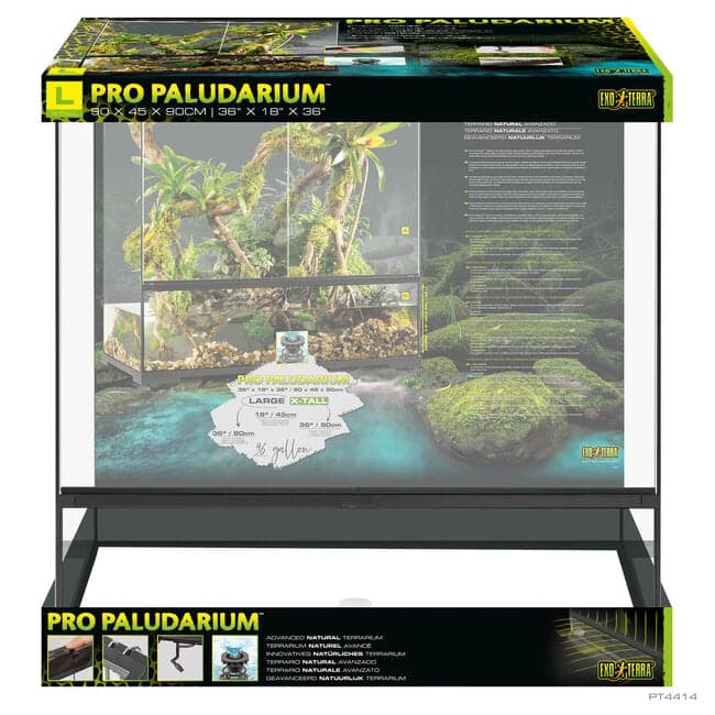 Exo Terra Pro 36x18x36" Paludarium Large X-Tall Terrarium - Roonami