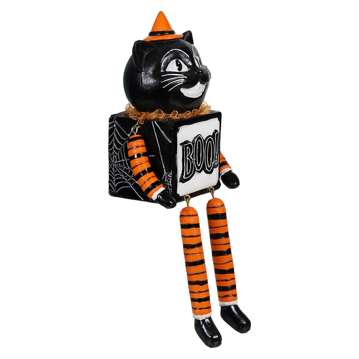 Black Cat Halloween Shelf Sitter by Gerson Companies – Traditions