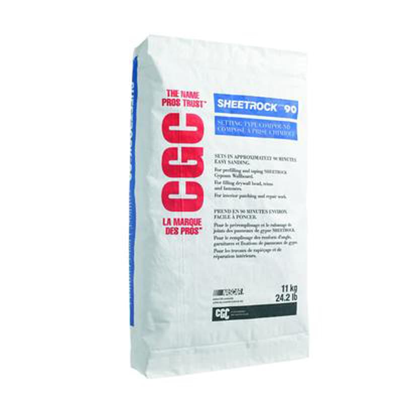 Drywall Patching Compound, Setting-Type, Sheetrock 90, 11 kg bag, CGC ...