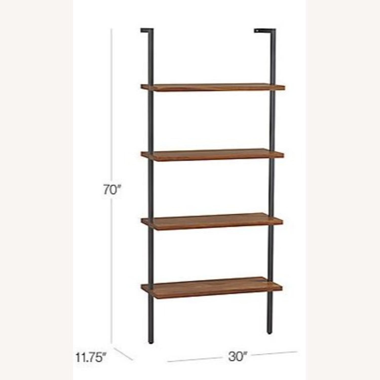 CB2 Helix Acacia Bookcase - AptDeco