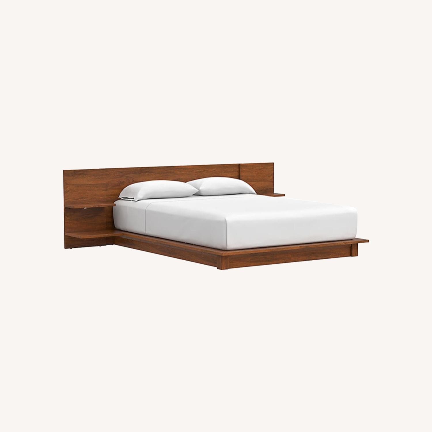 CB2 Andes Acacia Platform Bed (Queen) - AptDeco