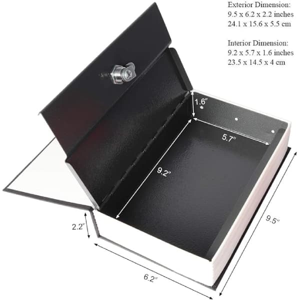 Dictionary Book Safe With 4K UHD Wifi Hidden Nanny Camera