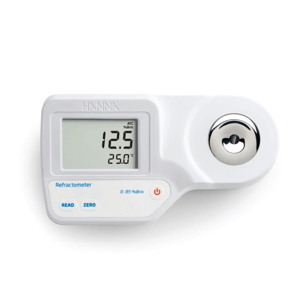 Digital Refractometer for Brix Analysis in Foods - HI96801 - Hanna ...