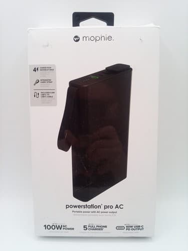Mophie Powerstation Pro AC Black Portable 27000mAh Internal Battery ...