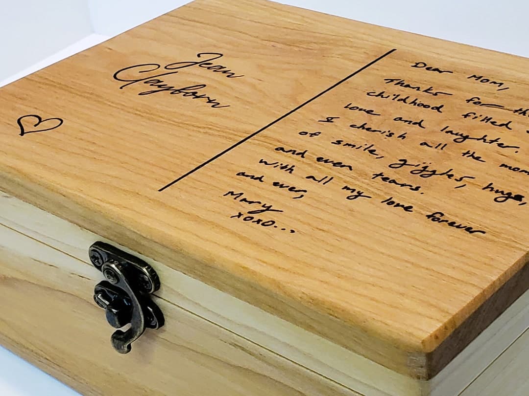 Engraved Wooden Keepsake Box: Personalized Memory Box Gift - Etsy