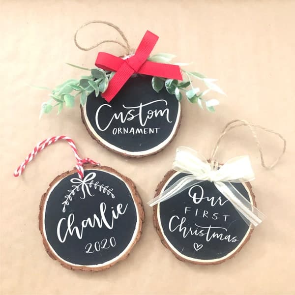 Holiday Wood Slice - Etsy