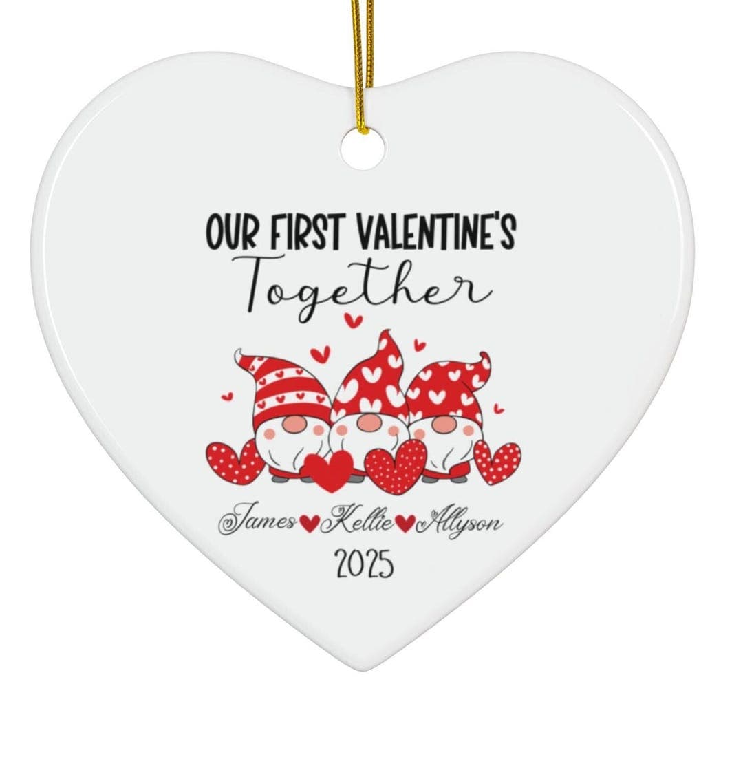Our First Valentine's Day Together, Personalized Valentine's Ornament ...