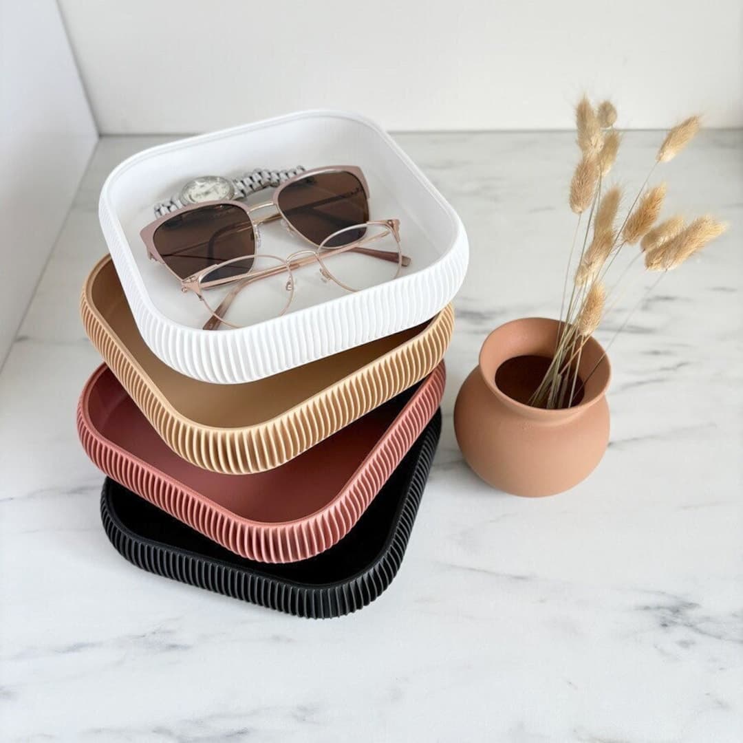 Catchall Tray / Stackable Decorative Tray / Large Entryway Organizer - Etsy