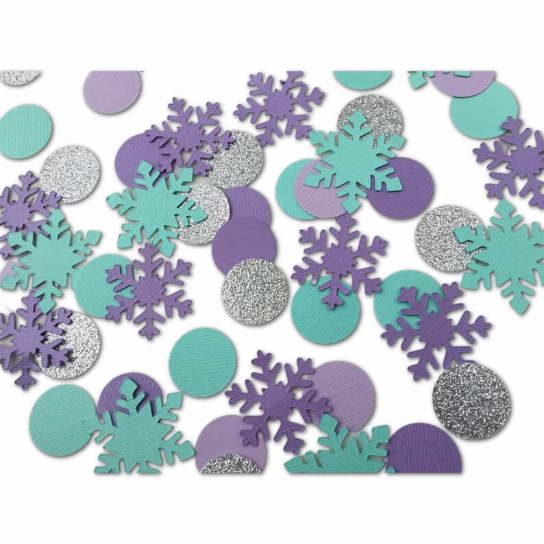 Winter Onederland Snowflake Confetti - Ice Princess Confetti ...