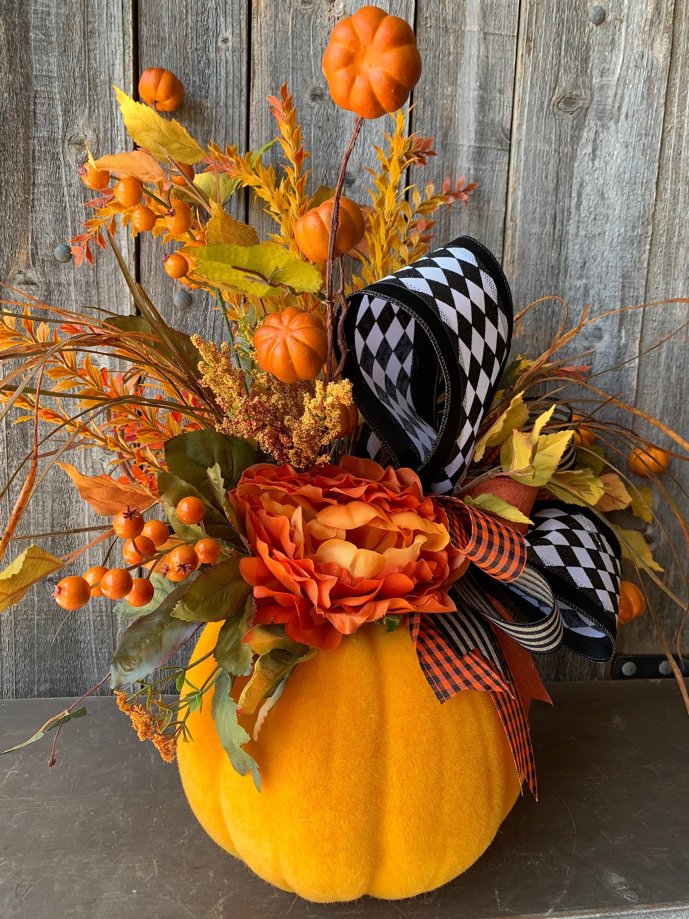 Fall Centerpiece, Harvest Pumpkin Centerpiece, Fall Decor, Pumpkin ...
