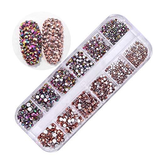 Amorar Nail Art Strass Décorations d'Ongles 3D Pierres de Strass ...