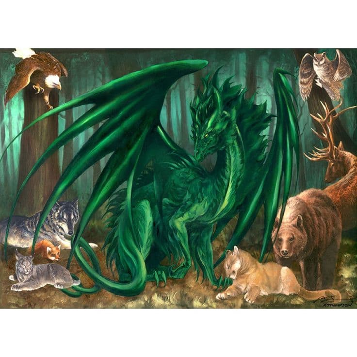Ruth Thompson Lord of the Forest - Dragon’s Lair RRA | Dragon pictures ...