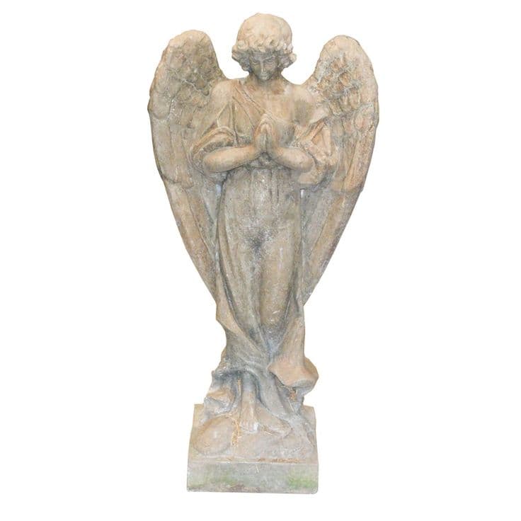 Massarelli's Stone Garden Statue of Praying Angel | Stone garden ...