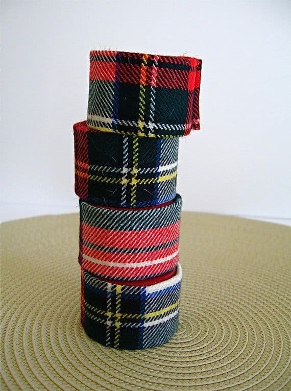 napkin rings | Plaid napkins, Tartan, Christmas crafts decorations