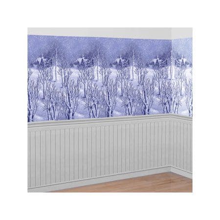 Amscan Christmas Winter Wonderland Room Roll, 40' x 4', White - Walmart ...