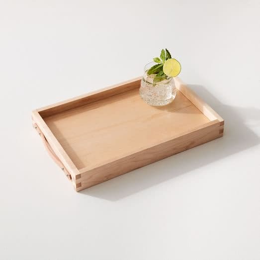 tray | West Elm | Desk tray, Maple cocktail, Cocktail trays