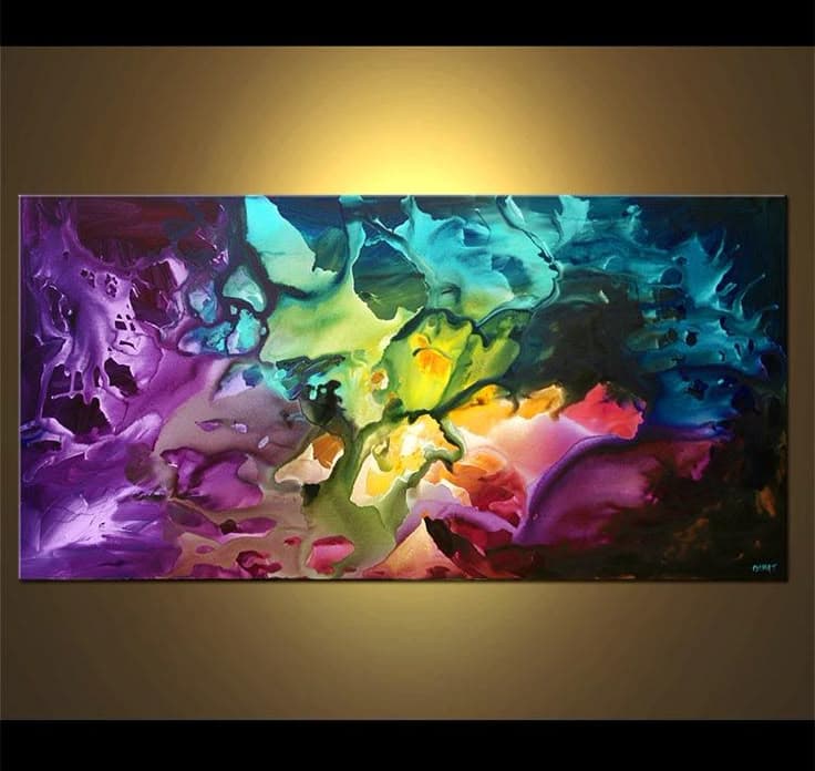Abstract art by Osnat Tzadok | Art painting, Abstract canvas art ...