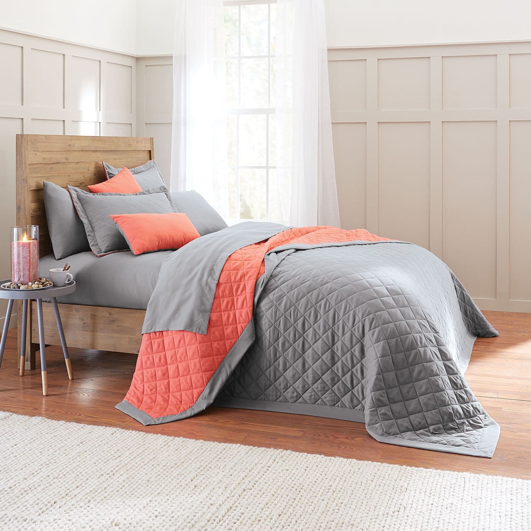 BH Studio Reversible Quilted Bedspread | Quilted bedspreads, Bed ...